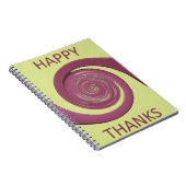 Happy Thanksgiving Text Art Design. Notitieboek (Rechterzijde)