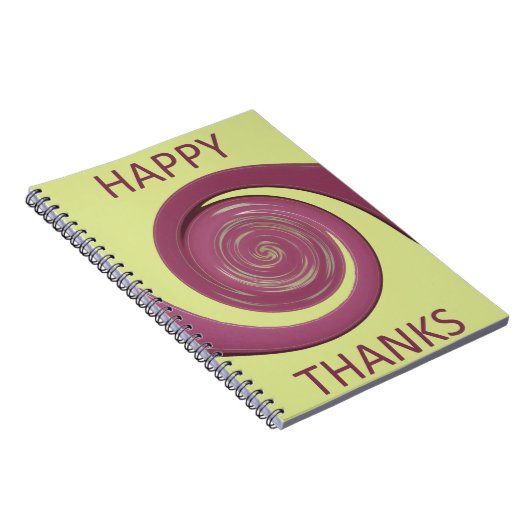 Happy Thanksgiving Text Art Design. Notitieboek (Rechterzijde)