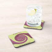 Happy Thanksgiving Text Art Design. Onderzetter (Rechterzijde)