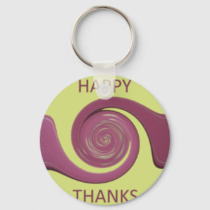 Happy Thanksgiving Text Art Design. Sleutelhanger