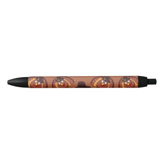 Happy Thanksgiving-thema Zwarte Inkt Pen (Voorkant)