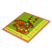 Happy Thanksgiving Tile Tegeltje (Zijkant)