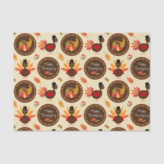 Happy Thanksgiving Tissuepapier (Voorkant)