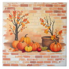 Happy Thanksgiving Trendy Mooie Herfst Tegeltje