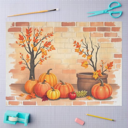 Happy Thanksgiving Trendy Mooie Herfst Tissuepapier (Craft)
