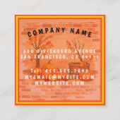 Happy Thanksgiving Trendy Mooie Herfst Vierkante Visitekaartje (Achterkant)