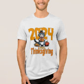 Happy Thanksgiving Tri-Blend Shirt (Voorkant)