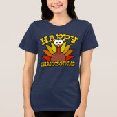 Happy Thanksgiving Tri-Blend Shirt (Voorkant)