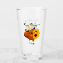 Happy Thanksgiving-tumblers en bril Glas