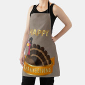 Happy Thanksgiving Turkey Apron Schort (Insitu)