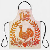 Happy Thanksgiving Turkey Apron Schort (Voorkant)