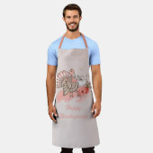 Happy Thanksgiving Turkey Apron Schort (Gedragen)