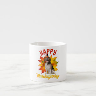Happy Thanksgiving Turkey Beagle Hondenliefhebber Espresso Kop