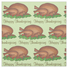 Happy Thanksgiving Turkey Dinner Holiday Food Stof