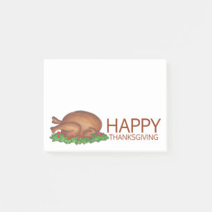 Happy Thanksgiving Turkey Dinner Holiday Post-its Post-it® Notes