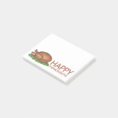Happy Thanksgiving Turkey Dinner Holiday Post-its Post-it® Notes (Schuin)
