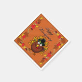 Happy Thanksgiving Turkey Dinner Napkins Servetten (Hoek)