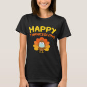 Happy Thanksgiving Turkey Face Mask Funny Quaranti T-shirt (Voorkant)
