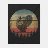 HAPPY THANKSGIVING TURKEY FLEECE DEKEN (Voorkant)