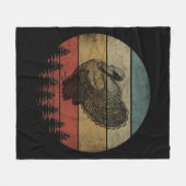 HAPPY THANKSGIVING TURKEY FLEECE DEKEN (Voorkant (Horizontaal))