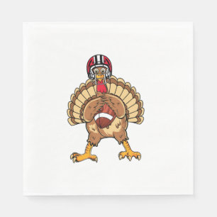 Happy Thanksgiving Turkey Football Dad Mannen Servet