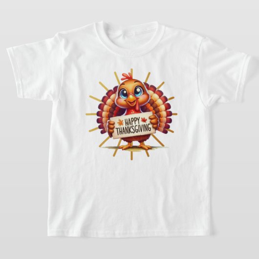 Happy Thanksgiving turkey funny T-shirt (Laagn)