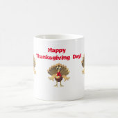 Happy Thanksgiving Turkey, gepersonaliseerd Koffiemok (Center)