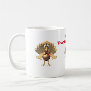 Happy Thanksgiving Turkey, gepersonaliseerd Koffiemok