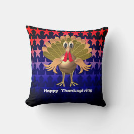 Happy Thanksgiving Turkey, gepersonaliseerd Kussen