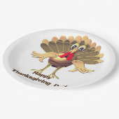 Happy Thanksgiving Turkey, gepersonaliseerd Papieren Bordje (Gekanteld)