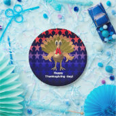 Happy Thanksgiving Turkey, gepersonaliseerd Papieren Bordje (Feest)