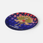 Happy Thanksgiving Turkey, gepersonaliseerd Papieren Bordje (Gekanteld)