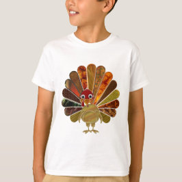 Happy Thanksgiving Turkey - Kinderen T-Shirt