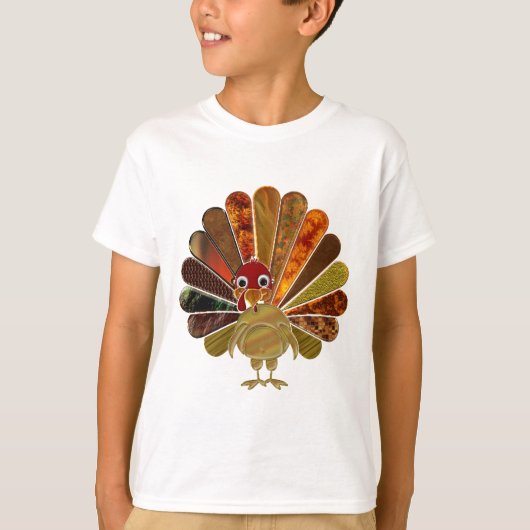 Happy Thanksgiving Turkey - Kinderen T-Shirt (Voorkant)