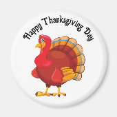 Happy Thanksgiving Turkey Magnet (Voorkant)