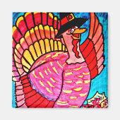 HAPPY THANKSGIVING TURKEY magnet (Voorkant)