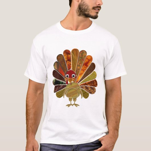 Happy Thanksgiving Turkey - Mannen T-Shirt (Voorkant)