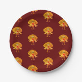 Happy Thanksgiving Turkey, Papieren Bordje (Voorkant)