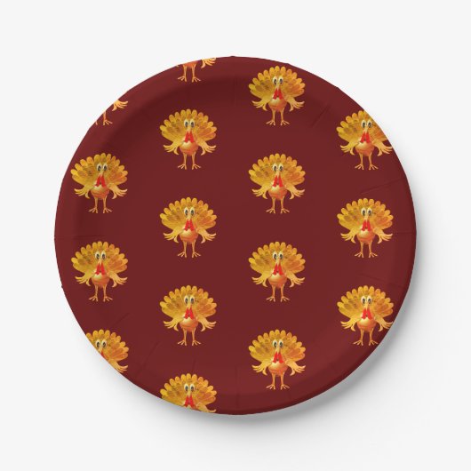 Happy Thanksgiving Turkey, Papieren Bordje (Voorkant)