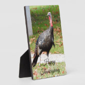 Happy Thanksgiving Turkey Plaque Fotoplaat (Zijkant)