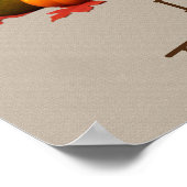 Happy Thanksgiving Turkey Poster (Hoek)