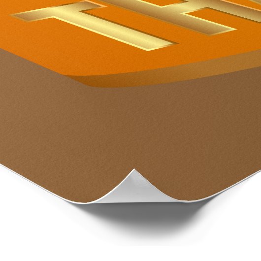 Happy Thanksgiving Turkey Poster (Hoek)