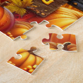 Happy Thanksgiving Turkey Puzzle Legpuzzel (Zijkant)