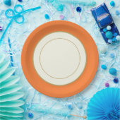 Happy Thanksgiving Turkey Rim Papieren Bordje (Feest)