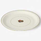 Happy Thanksgiving Turkey Rim Papieren Bordje (Gekanteld)