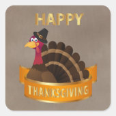 Happy Thanksgiving Turkey Stickers (Voorkant)