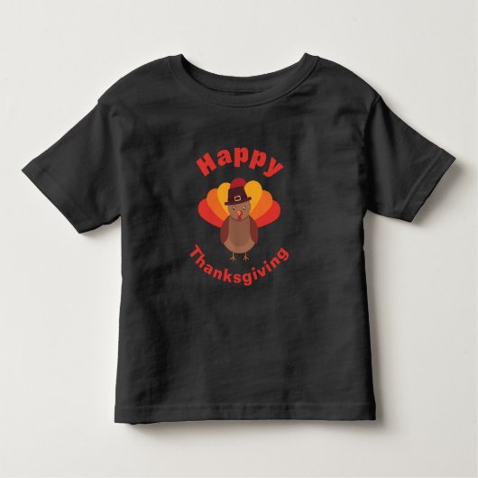 Happy Thanksgiving Turkey T-Shirt (Voorkant)
