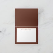 Happy Thanksgiving turkey voegt sentiment toe Feestdagen Kaart (Binnen)