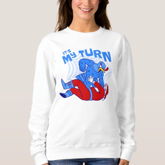 happy thanksgiving turkey vs santa christmas trui (Voorkant)