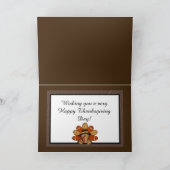 Happy Thanksgiving turkey wenskaart Feestdagen Kaart (Binnen)